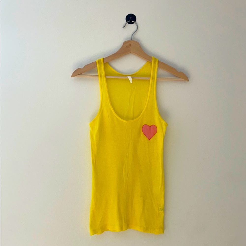 ARAKS Organics Yellow Cotton Tissue Tank Top 💗
